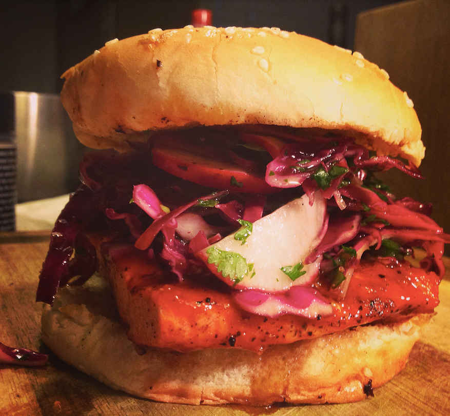 Salmon Sandwich w/ Fresh Cucumber Slaw – Mis' Rubin's Seasonings